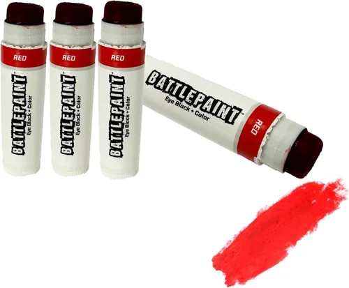 Miniatura 31 de EyeBlack BattlePaint - Grasa negra para debajo de los ojos de colores brillantes para atletas profesionales y súper fanáticos, béisbol, softbol