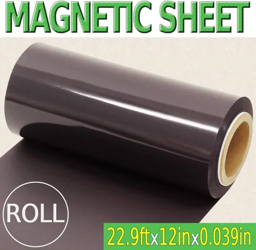 Miniatura 5 de Japard Rollo de hoja magnética de 22 x 12 pulgadas, no adhesivo, 39.3 mil de grosor, imanes flexibles para vehículos, letreros de automóvil