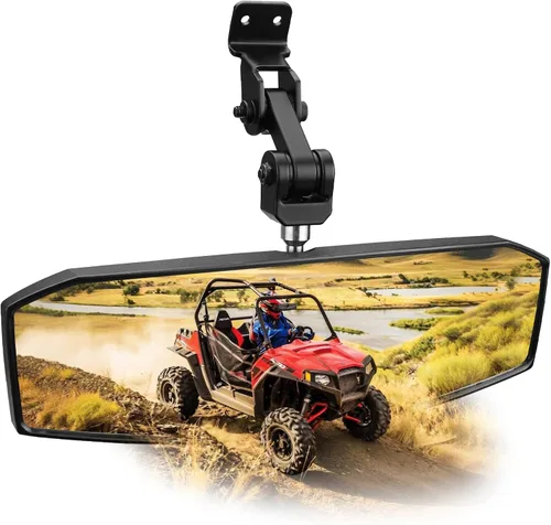 SHEJISI Espejo retrovisor UTV, espejo retrovisor para Polaris Ranger compatible con Polaris Ranger 500 570 900 XP 1000XP / Crew, posición ajustable