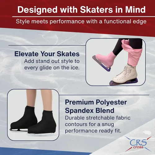 Miniatura 2 de CRS Cross Fundas para botas de patinaje, cubiertas de licra para patinaje sobre hielo. Protección lista para el rendimiento para patines artísticos