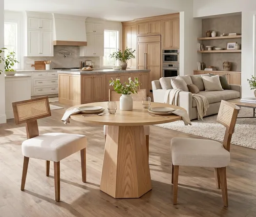 Miniatura 25 de RIVOVA Juego de 4 sillas de comedor modernas de mediados de siglo, tapizadas de piel sintética, sillas Parson modernas sin brazos de cocina, sillas