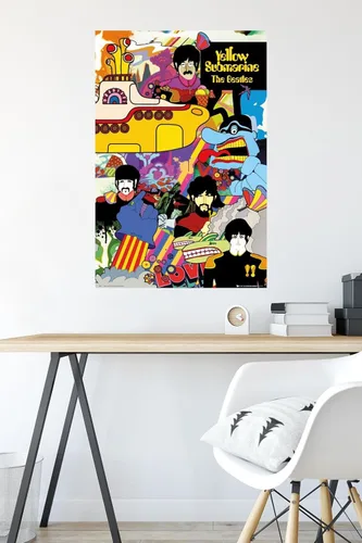 Miniatura 4 de Trends International Póster de pared de collage submarino de 24 x 36 pulgadas, versión premium sin marco de 24 x 36 pulgadas
