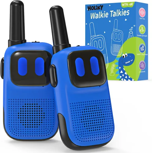 Holiky Juguetes para Niños y Niñas de 5-7 Años, Walkie Talkies para Niños Alcance de 1000 Pies 2 Canales Radio de 2 Vías Juguete Regalos de Navidad