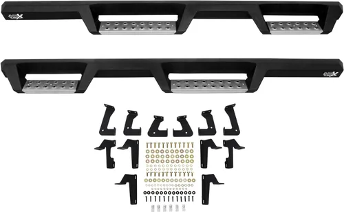 Miniatura 4 de Westin 56-132952 barras de acero inoxidable HDX Drop Nerf para Wrangler JK Unlimited 2007-2018 de 4 puertas, par negro texturizado