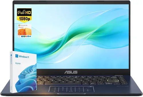 ASUS Vivobook - Laptop con pantalla FHD de 14 pulgadas, procesador Intel Celeron N4500, 4 GB de RAM, almacenamiento de 1.2 TB (SSD de 256 GB + 1 TB