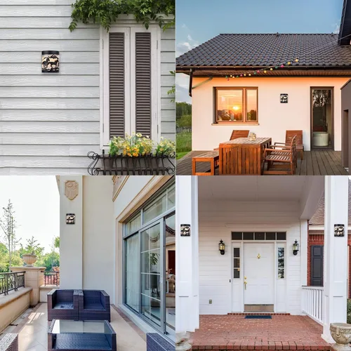 Miniatura 5 de Luces Solares de Pared con Forma de Caballo, Juego de 2 Luces Solares para Valla Exteriores Impermeables para Escalones de Terraza Valla Garaje