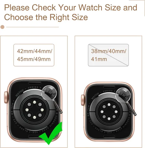 Miniatura 2 de MARGE PLUS Correa para mujer compatible con Apple Watch de 42 mm, 44 mm y 45 mm (1.65, 1.73 y 1.77 pulgadas) series 9, 8, 7, 6, 5, 4, 3, 2, 1 y SE