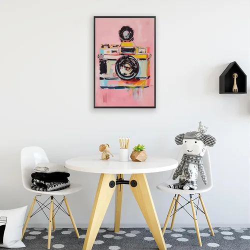 Miniatura 4 de Lienzo moderno para cámara, arte de pared con acuarela, póster de cámara preppy para fotógrafo, regalo Y2K, impresiones estéticas para habitación