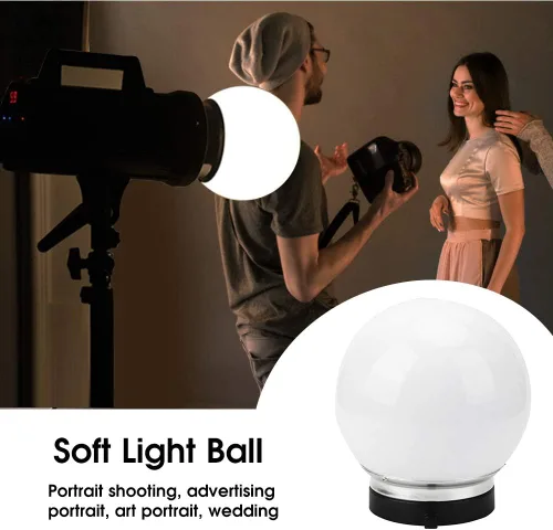 Miniatura 6 de Bola de luz suave para montaje, accesorio de fotografía de 5.9 in, pantalla de flash para iluminación de estudio retrato