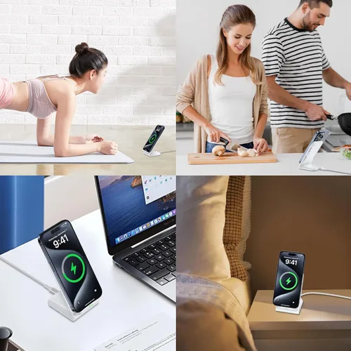 Miniatura 6 de Pixel Cargador inalámbrico rápido, soporte de carga inalámbrico de 15 W para Google Pixel 10a 10 Pro XL Fold 9a 9 Pro XL 8a 8 Pro 7a 7 Pro 6 Pro