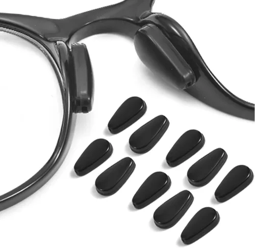 Miniatura 10 de Almohadillas para la nariz para lentes, adhesivos antideslizantes para la nariz con bolsa de aire, 0.118 pulgadas de grosor para lentes, lentes
