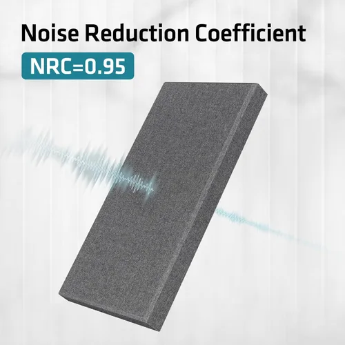 Miniatura 8 de UMIACOUSTICS 4 piezas de paneles acústicos, paneles de absorción de sonido de fibra de vidrio de 2" de espesor 23.6" x 11.8", paneles insonorizados