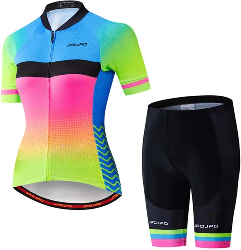 Miniatura 17 de Hotlion Conjuntos de camisetas de ciclismo para mujer, ropa de ciclismo de verano, trajes de bicicleta de carretera, ropa de ciclismo de manga corta