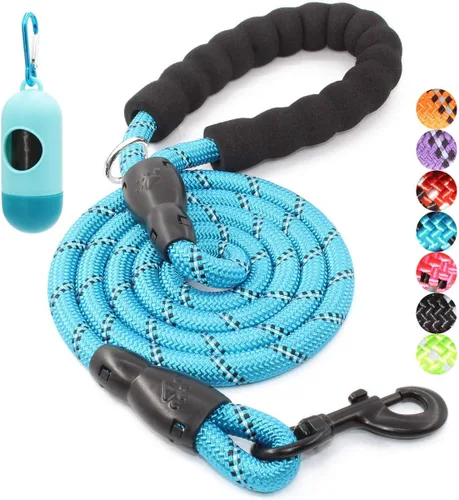 Miniatura 38 de BAAPET Correa para perro de 2/4/5/6 pies con cómodo mango acolchado e hilos altamente reflectantes para perros pequeños, medianos y grandes