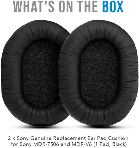 Miniatura 6 de Almohadillas de repuesto originales para auriculares SONY MDR-7506, MDR-V6, MDR-V7, MDR-CD900ST - 1 par (2 piezas)