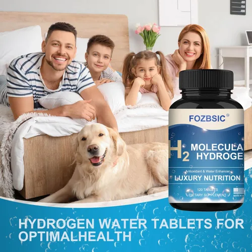 Miniatura 7 de Tabletas de agua de hidrógeno con magnesio – Pestañas moleculares H2 para agua potable, sin OMG, sin gluten y veganas – Apoya la energía – 120
