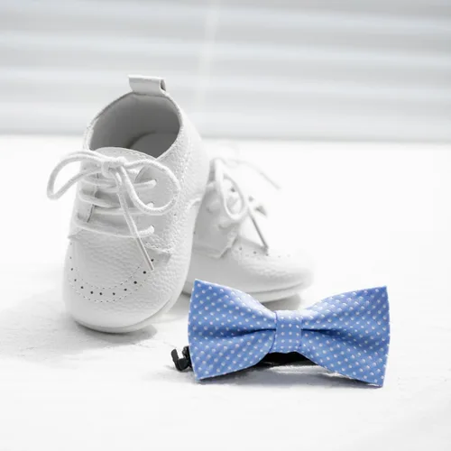 Miniatura 6 de Meckior Mocasines clásicos de piel sintética para bebés, niños y niñas, zapatos de vestir Oxford para primeros pasos, zapatos planos para cuna