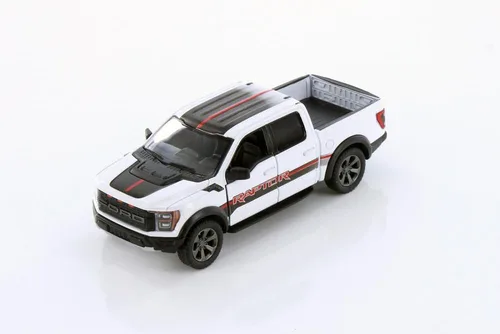Miniatura 15 de KiNSMART SetOf4 2022 Ford F-150 Raptor - Camión de juguete a escala 1:46 de 5 pulgadas, modelo fundido a presión, negro, blanco, rojo, azul