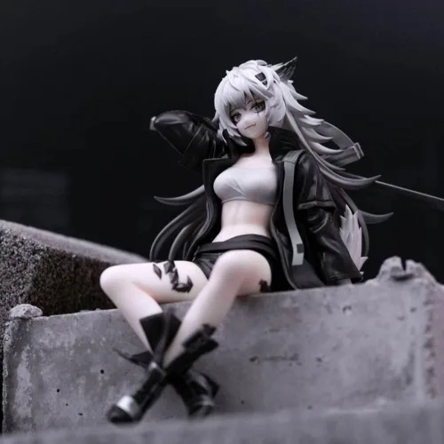 Miniatura 5 de QAHEART Lappland Figura Kaltsit/Angelina Ajimu Figura Modelo de Acción, Estatua de Anime Niña Figurilla Modelo Muñeca Decoración Decorativa 2 Piezas