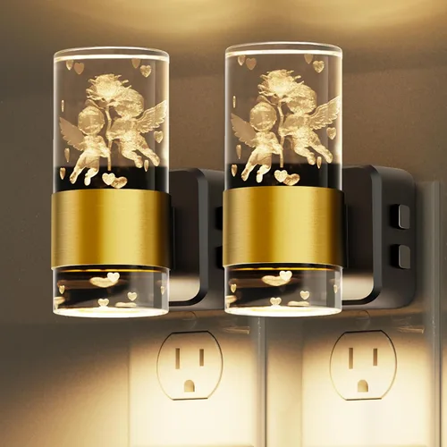 Miniatura 21 de L LOHAS LED Luces nocturnas enchufables a la pared, paquete de 2 unidades de 3000 K/4000 k/5000 K de temperatura de color ajustable, luz nocturna