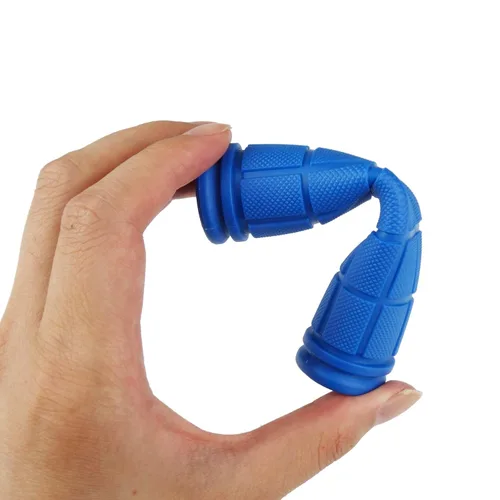 Miniatura 3 de Paquete de 2 manillares de bicicleta para scooter y empuñaduras de barra de mango de bicicleta, 2 tipos (azul)