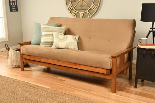 Miniatura 38 de Kodiak Furniture Monterey Marco de Futón con Acabado Butternut, Full, Solo marco