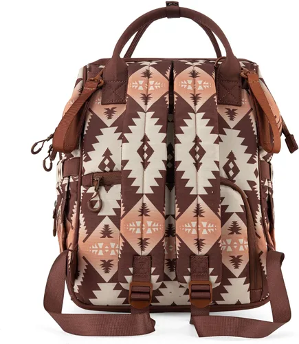 Miniatura 4 de Wrangler - Mochila Azteca Organizada, Mochila de Día, Bolsa de Viaje para Bebé con Correa para Silla de Paseo y Bolsillos Laterales para Botellas