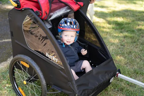 Miniatura 9 de Burley Honey Bee, remolque y cochecito de bicicleta para niños de 2 asientos