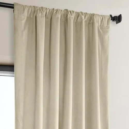 Miniatura 5 de HPD Half Price Drapes - Cortinas de terciopelo de lujo con bloqueo de luz para dormitorio (1 panel), 50W X 84L, cortinas Hotel con bloqueo de luz