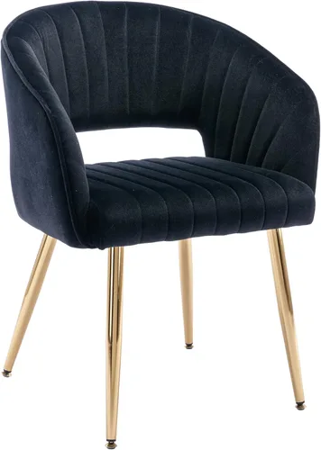Miniatura 14 de KCC Juego de 2 Sillas de Comedor de Acento Moderno, Sillas de Comedor Tapizadas en Terciopelo con Respaldo Hueco, Sillas de Cocina Acolchadas Sillas