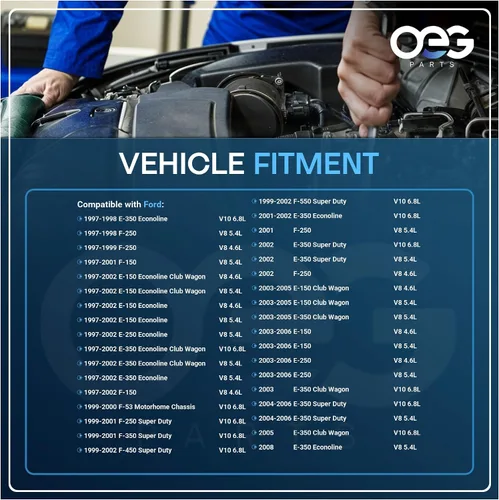 Miniatura 4 de Piezas de OEG nuevo alternador compatible con Ford F Series Truck 4.6L 5.4L 1997-2002 y E450 6.8L 1999-2006 F65U-10300-EA F6PZ-10346-RA F7UU-10300-AB
