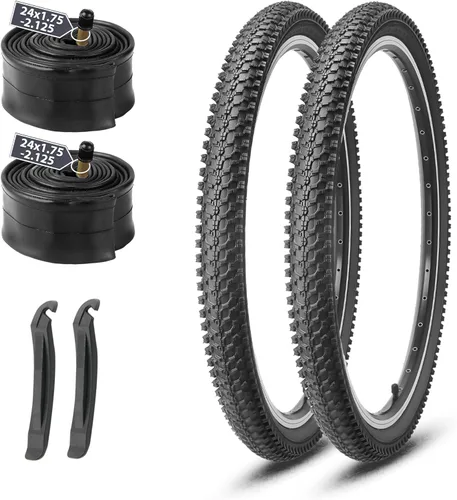 Miniatura 14 de MOHEGIA Llantas de bicicleta de montaña – 20/24/26/27.5 pulgadas plegables de repuesto de neumáticos de bicicleta MTB, cuentas de acero todo terreno