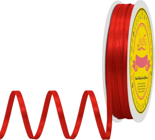 Miniatura 301 de Cinta de satén blanca antigua de doble cara de 1-1/2 pulgadas x 50 yardas, cinta de poliéster para envolver regalos, día de San Valentín, bodas