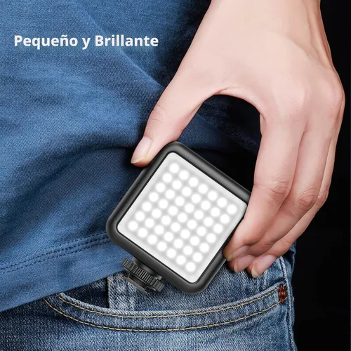 Miniatura 4 de ULANZI VL49 luz de vídeo LED de 2000mAh con 3 zapata fría, luz suave recargable, iluminación portátil para fotografía para DJI OSMO Sony DSLR Canon