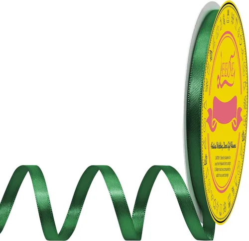 Miniatura 234 de Cinta de satén blanca antigua de doble cara de 1-1/2 pulgadas x 50 yardas, cinta de poliéster para envolver regalos, día de San Valentín, bodas