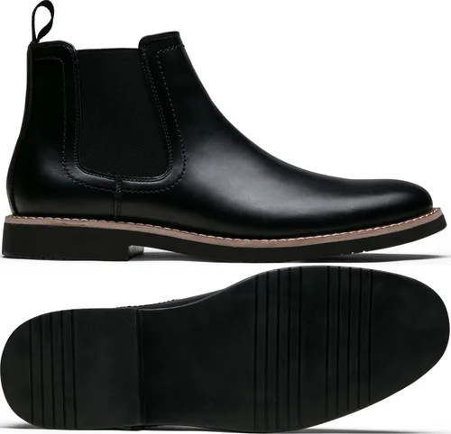 Miniatura 7 de Vostey Botas Chelsea para hombre, botas de vestir casuales