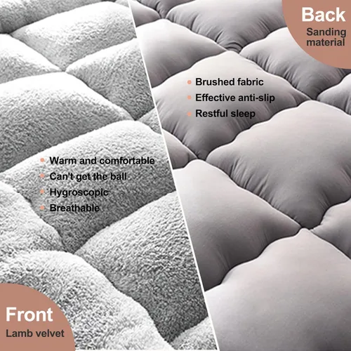 Miniatura 5 de Futon Furniture - Colchones tradicionales japoneses para futón, tapetes de cojín plegables de tatami, cama de dormir de 4 pulgadas de grosor