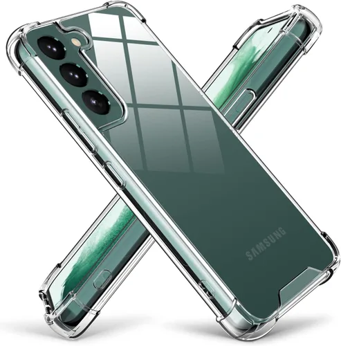 Miniatura 13 de KIOMY Funda transparente para Samsung Galaxy S22 5G a prueba de golpes con bolsas de aire, esquinas de diseño híbrido, parte trasera de Magnético