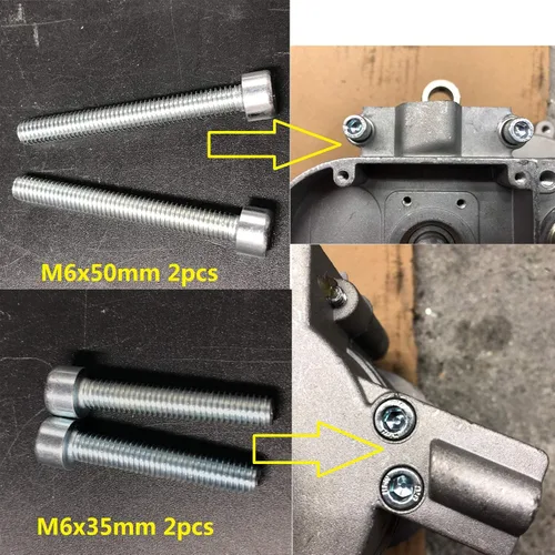Miniatura 5 de Pernos del motor Studs,Juego de tornillos, motor de gas de 2 tiempos yd100/66cc/80cc, bicicleta motorizada a gas