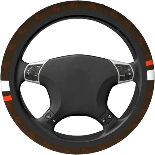 Miniatura 4 de Cleveland - Fundas personalizadas para volante de fútbol, con nombre y número, antideslizantes y absorbentes de sudor, accesorios para automóviles