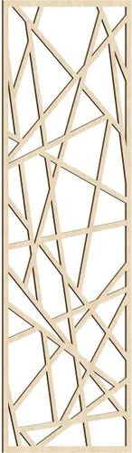Miniatura 6 de Conway Paneles de pared decorativos de madera con calado, 9 3/8 pulgadas de ancho x 24 3/8 pulgadas de alto x 1/4 de alto, aliso
