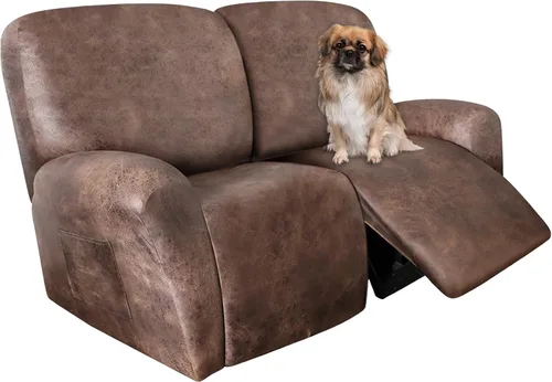 Miniatura 42 de ANARACHON Fundas para Sillas Reclinables Tipo Cuero, 4 Piezas Funda para Sillón Reclinable Lazy Boy, Protector de Muebles - Funda Suave Lavable