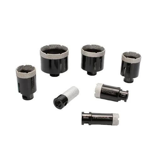 El kit de 7 piezas de sierra de diamante incluye 25, 35, 45, 51, 65, 2.992 in y brocas de dedo de 0.984 in, juego de brocas de núcleo de diamante