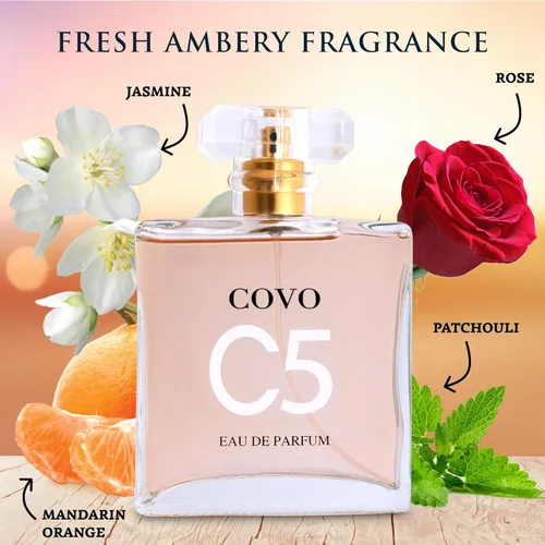 Miniatura 9 de URBAN COLLECTION Covo C5 Eau De Parfum para mujer, 3.4 onzas líquidas, feminidad pura en una botella, delicados aromas florales de jazmín y rosa