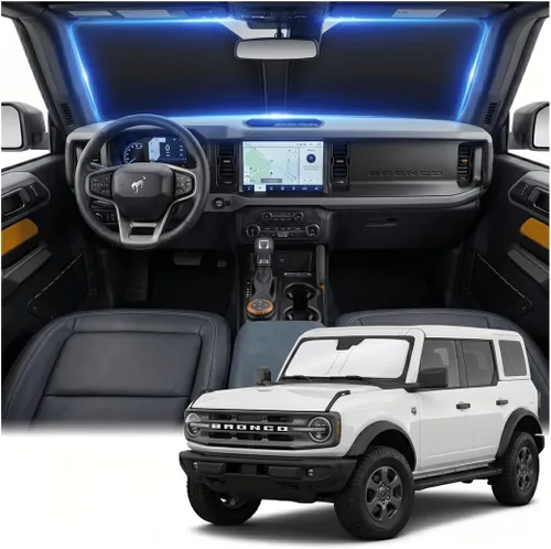 Miniatura 29 de Parasol para parabrisas Rivian R1S/R1T 2022-2024 2025 2026, parasol para ventana frontal, ajuste personalizado, accesorios R1S, visera solar
