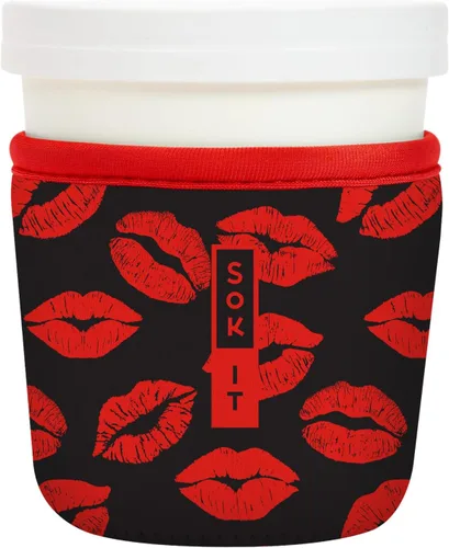 Miniatura 8 de Sok It IceCreamSok - Funda de neopreno aislada (flores abstractas, pintas de helado cónicas)