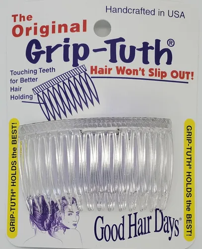 Good Hair Days Peines Grip-Tuth - Peines laterales de 2 3/4 pulgadas, para todo tipo de cabello, accesorios decorativos y de peinado para mujer,