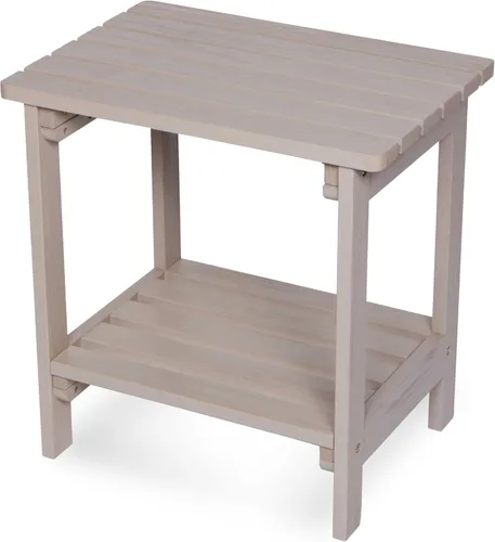 Miniatura 11 de Shine Company Providence - Mesa auxiliar rectangular de madera maciza, mesa de patio Adirondack para exteriores, color rojo chile Rojo (Chili Red)