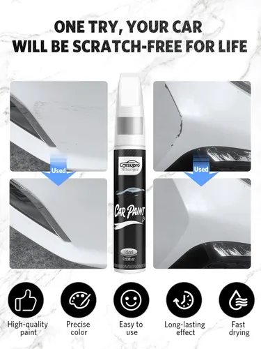 Miniatura 2 de Pintura de retoque para automóviles, pintura de retoque automotriz 2 en 1, reparación de arañazos de pintura de automóvil, fijación rápida precisa