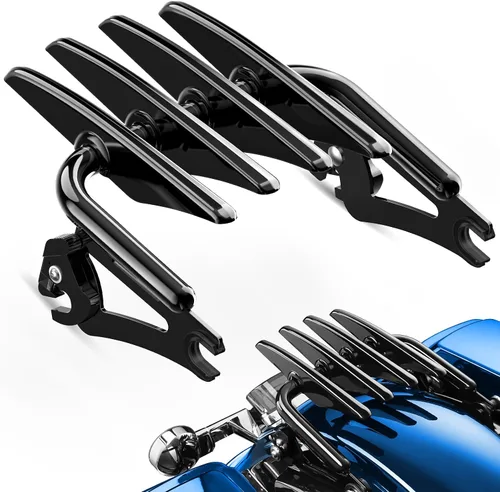 PBYMT Stealth - Portaequipajes compatible con Harley Touring, portaequipajes desmontable compatible con Harley Davidson Street Glide Road Glide Road